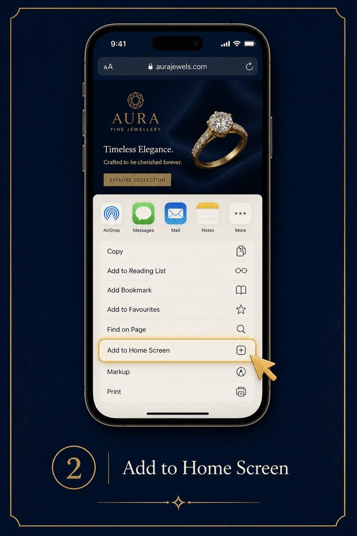 Step 2: tap Add to Home Screen